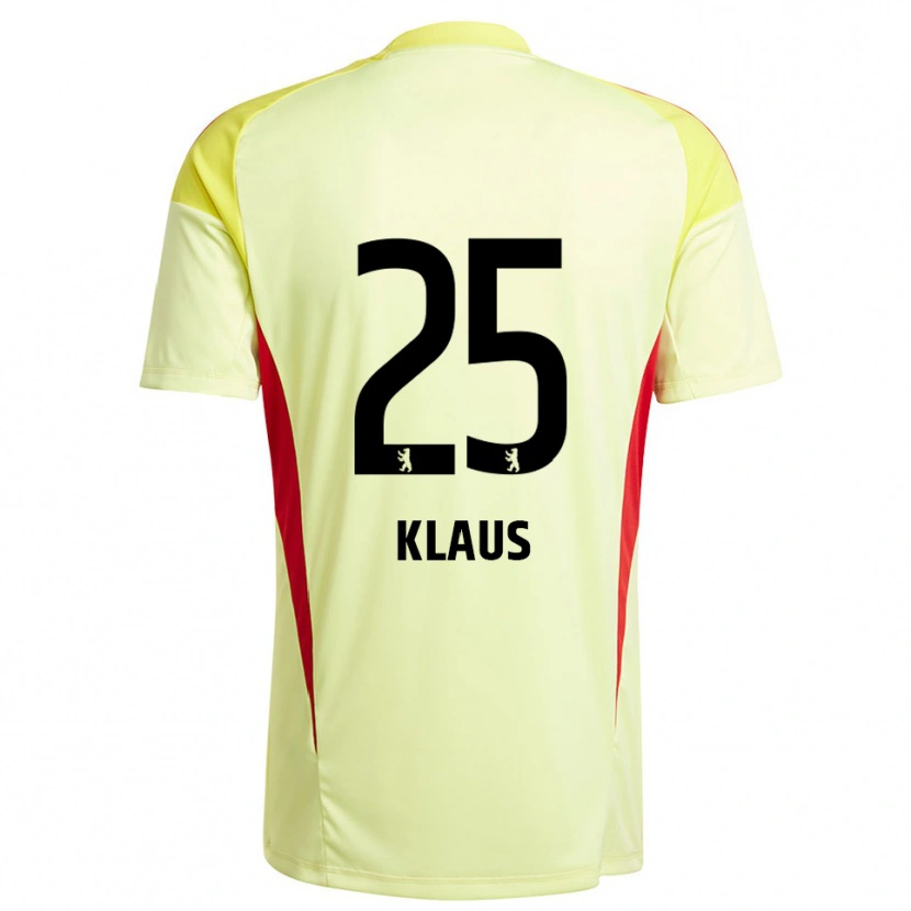 Danxen Mann Carl Klaus #25 Lys Gul Svart Keeperdrakt 2025/26 Skjorter T-skjorte