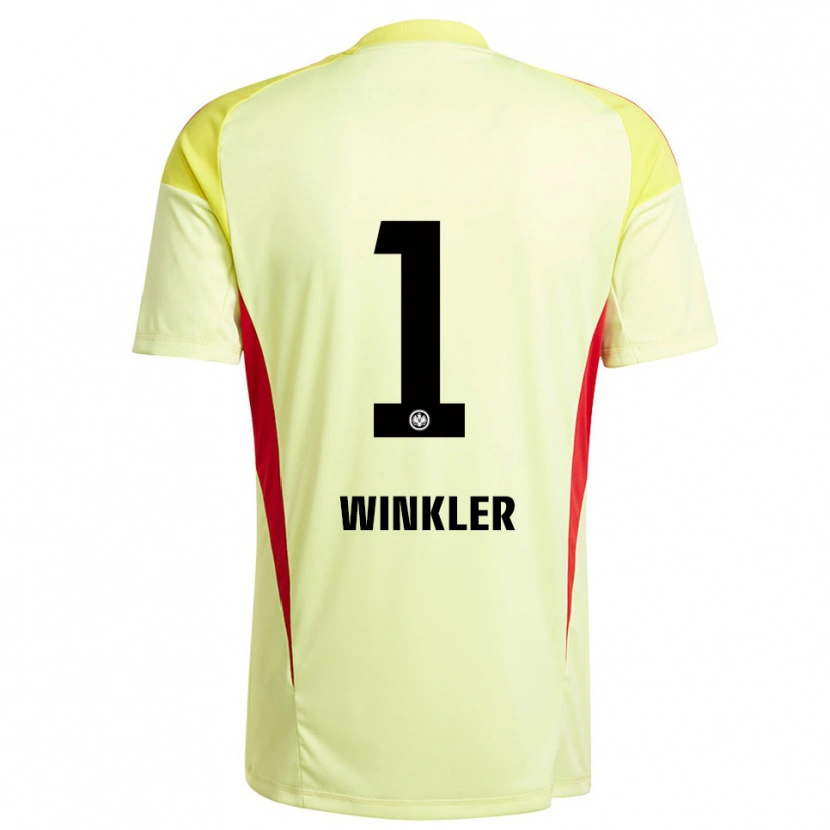 Danxen Mann Sophia Winkler #1 Lys Gul Svart Keeperdrakt 2025/26 Skjorter T-skjorte