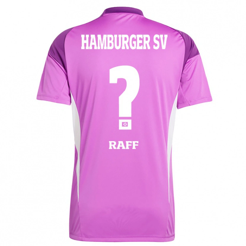 Danxen Mann Dennis Raff #0 Lilla Hvit Lilla Keeperdrakt 2025/26 Skjorter T-skjorte