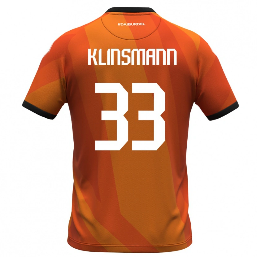 Danxen Mann Jonathan Klinsmann #33 Koral Hvit Svart Keeperdrakt 2025/26 Skjorter T-skjorte