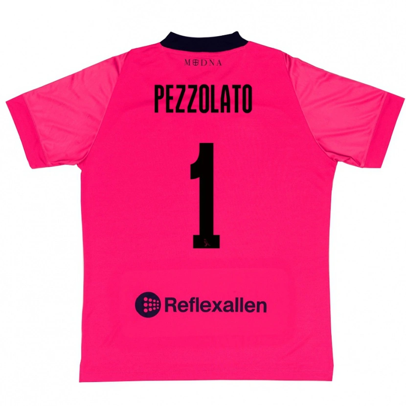Danxen Mann Michele Pezzolato #1 Dyp Rosa Svart Keeperdrakt 2025/26 Skjorter T-skjorte