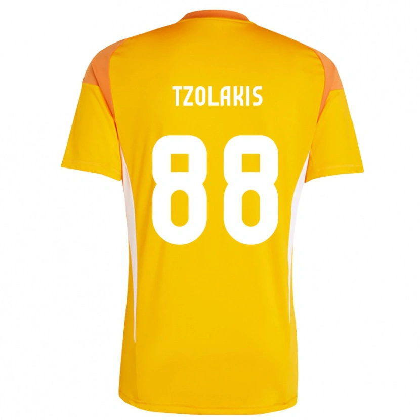 Danxen Mann Konstantinos Tzolakis #88 Oransje Hvit Keeperdrakt 2025/26 Skjorter T-skjorte
