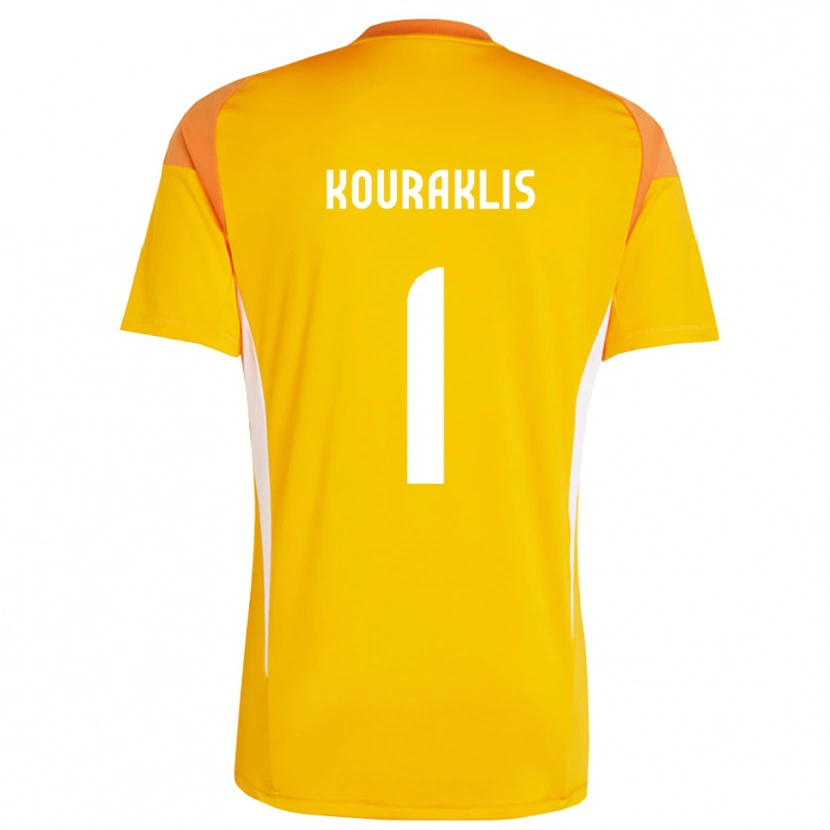 Danxen Mann Georgios Kouraklis #1 Oransje Hvit Keeperdrakt 2025/26 Skjorter T-skjorte