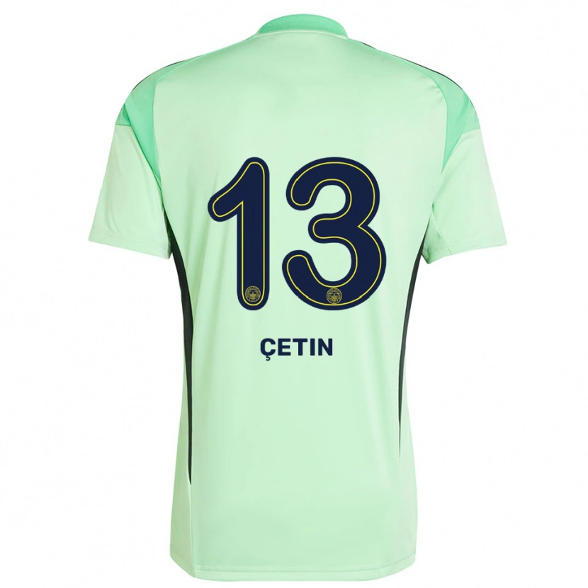 Danxen Mann Tarık Çetin #13 Lys Grønn Svart Keeperdrakt 2025/26 Skjorter T-skjorte