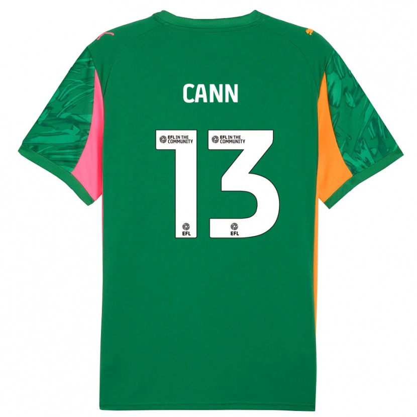 Danxen Mann Ted Cann #13 Grønn Oransje Rosa Keeperdrakt 2025/26 Skjorter T-skjorte