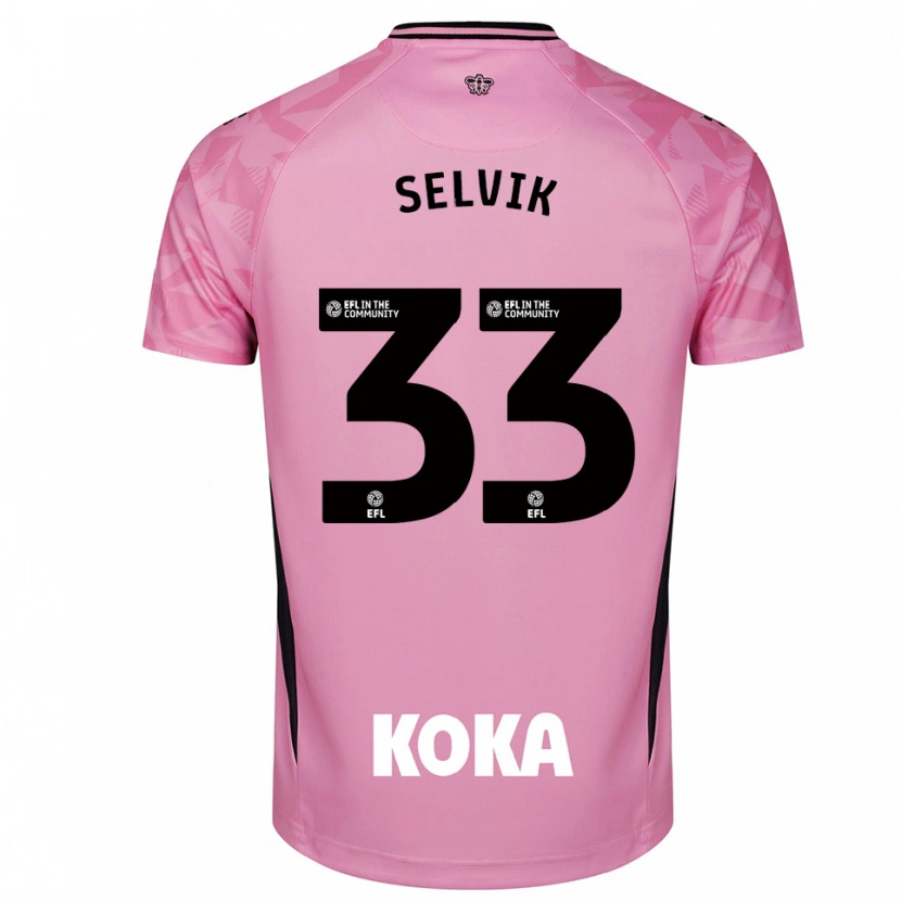 Danxen Mann Egil Selvik #33 Lys Rosa Svart Keeperdrakt 2025/26 Skjorter T-skjorte