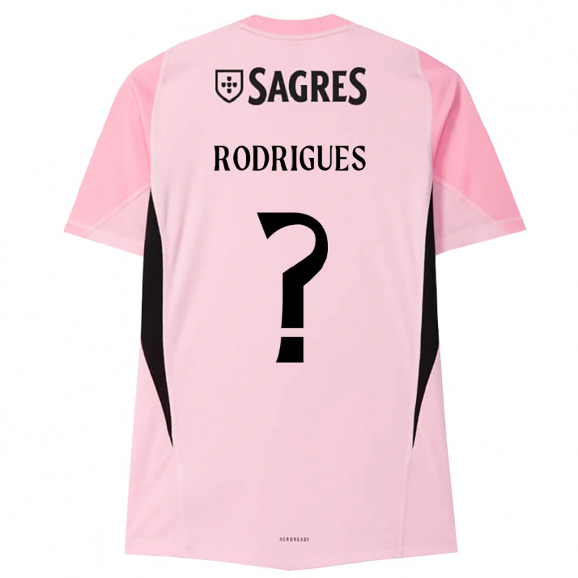Danxen Mann Miguel Rodrigues #0 Rosa Svart Keeperdrakt 2025/26 Skjorter T-skjorte