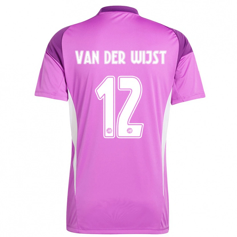 Danxen Mann Giovanni van der Wijst #12 Lys Lilla Hvit Keeperdrakt 2025/26 Skjorter T-skjorte