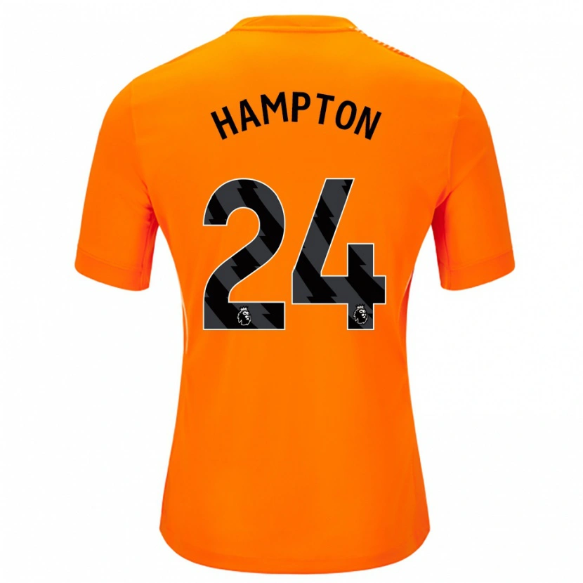 Danxen Mann Hannah Hampton #24 Oransje Svart Keeperdrakt 2025/26 Skjorter T-skjorte