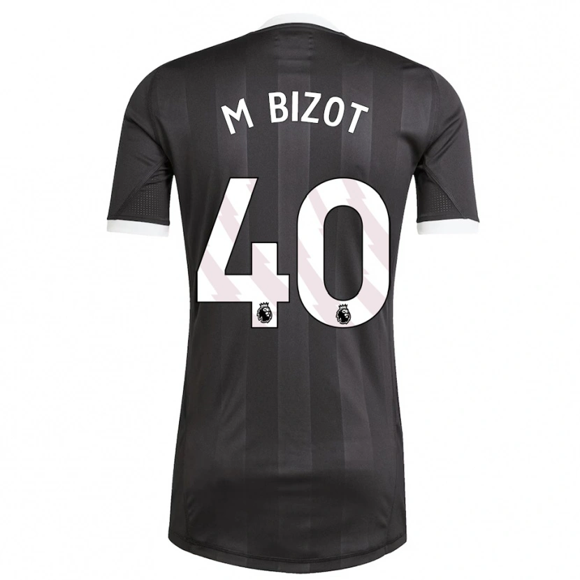 Danxen Mann Marco Bizot #40 Svart Hvit Keeperdrakt 2025/26 Skjorter T-skjorte