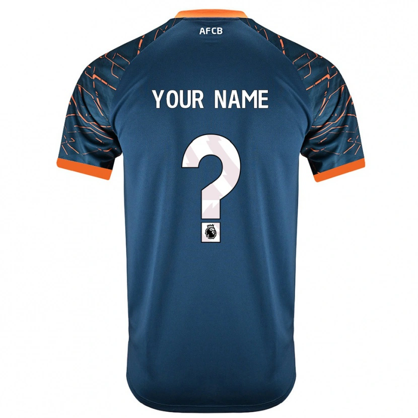 Danxen Mann AFC Bournemouth Mørk Skifer Blå Keeperdrakt 2025/26 Skjorter T-skjorte