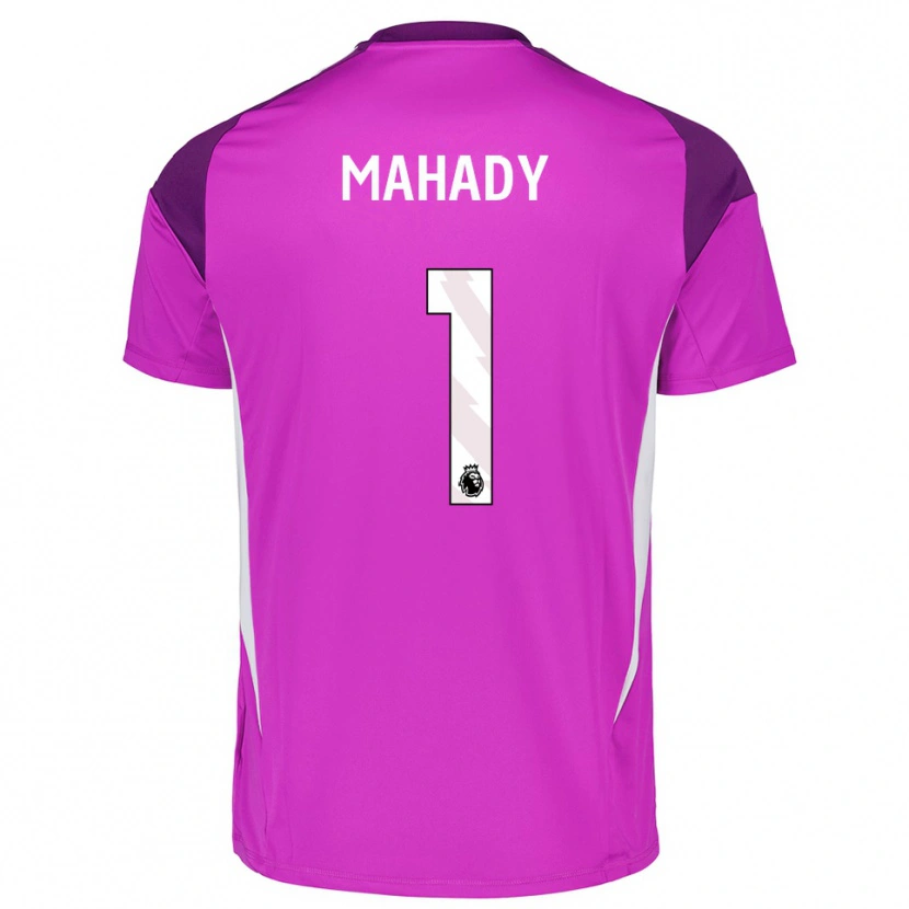 Danxen Mann Rory Mahady #1 Lilla Hvit Keeperdrakt 2025/26 Skjorter T-skjorte