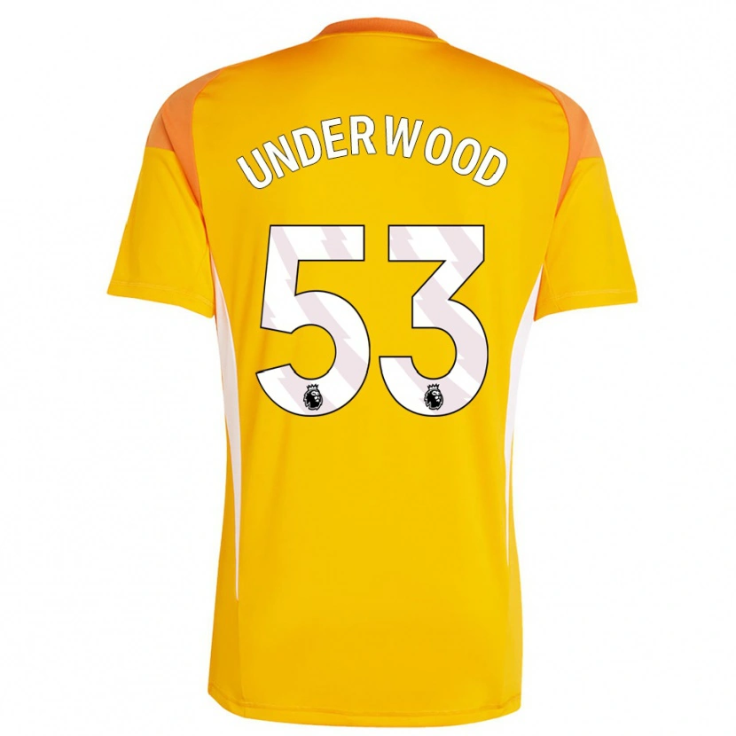 Danxen Mann Marco Underwood #53 Oransje Hvit Keeperdrakt 2025/26 Skjorter T-skjorte