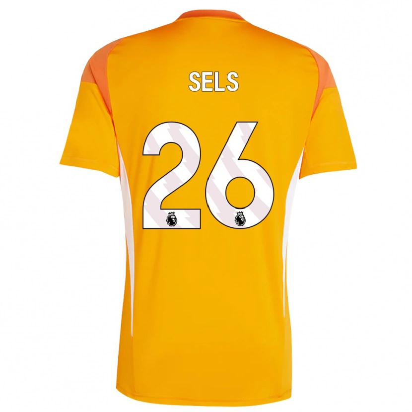 Danxen Mann Matz Sels #26 Oransje Hvit Keeperdrakt 2025/26 Skjorter T-skjorte