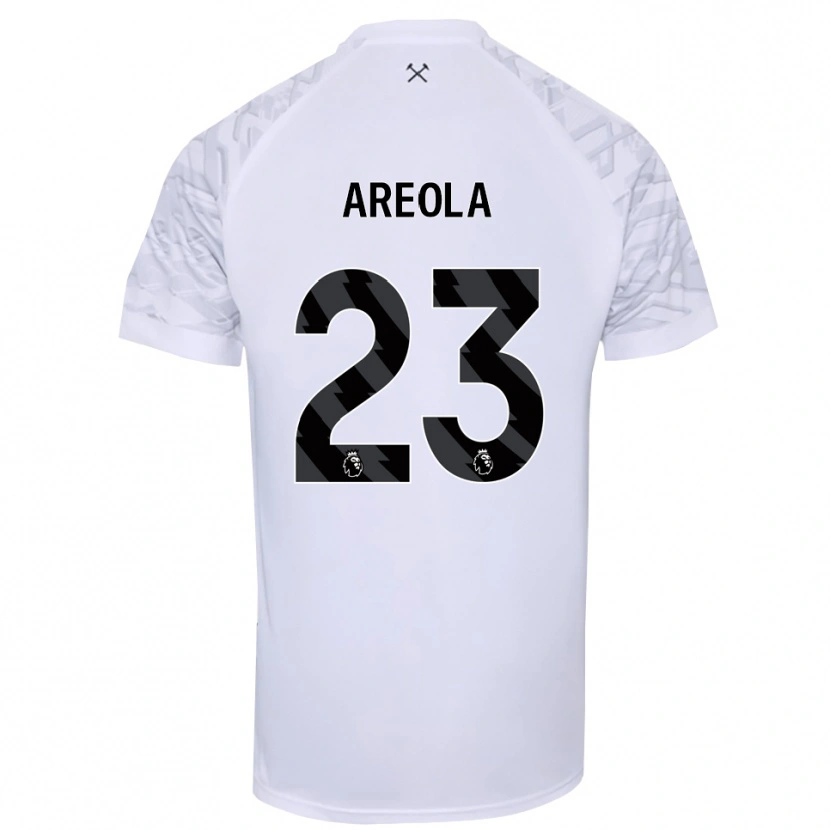 Danxen Mann Alphonse Areola #23 Hvit Svart Keeperdrakt 2025/26 Skjorter T-skjorte