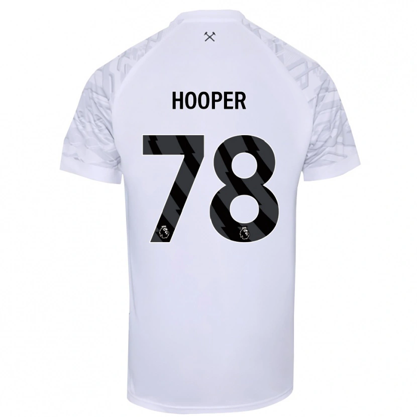 Danxen Mann Finley Hooper #78 Hvit Svart Keeperdrakt 2025/26 Skjorter T-skjorte