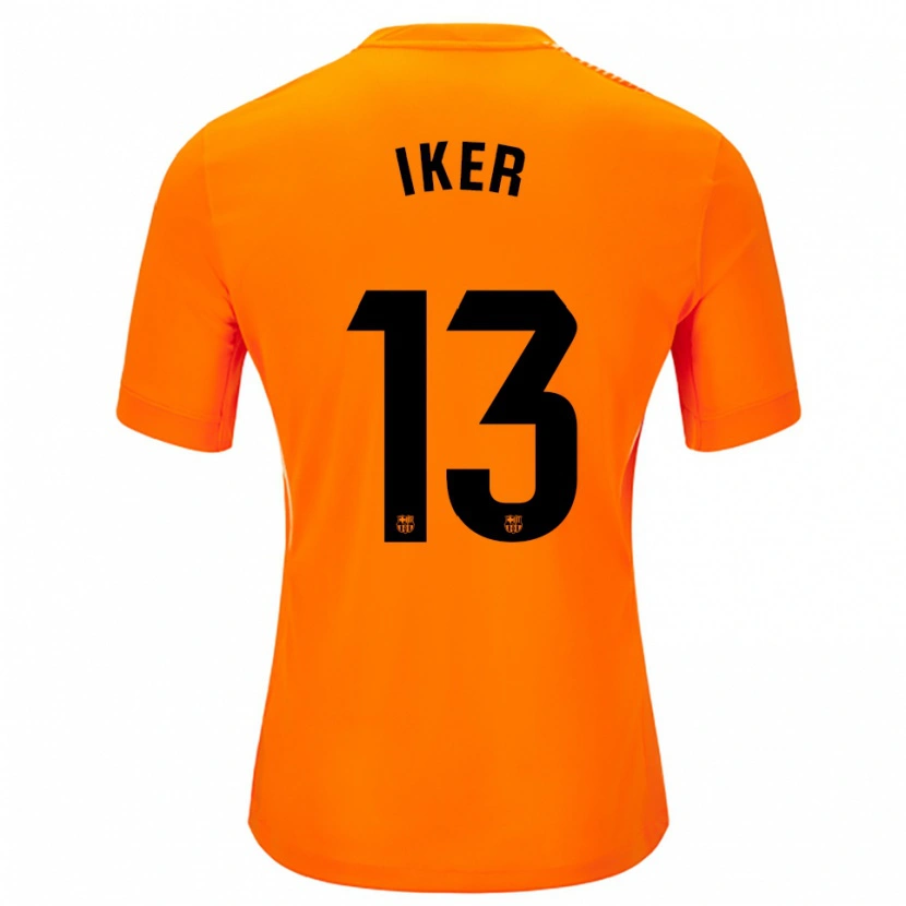Danxen Mann Iker Rodríguez #13 Oransje Svart Keeperdrakt 2025/26 Skjorter T-skjorte