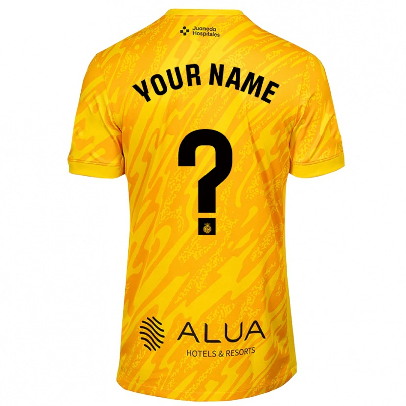 Danxen Mann RCD Mallorca Oransje Svart Keeperdrakt 2025/26 Skjorter T-skjorte