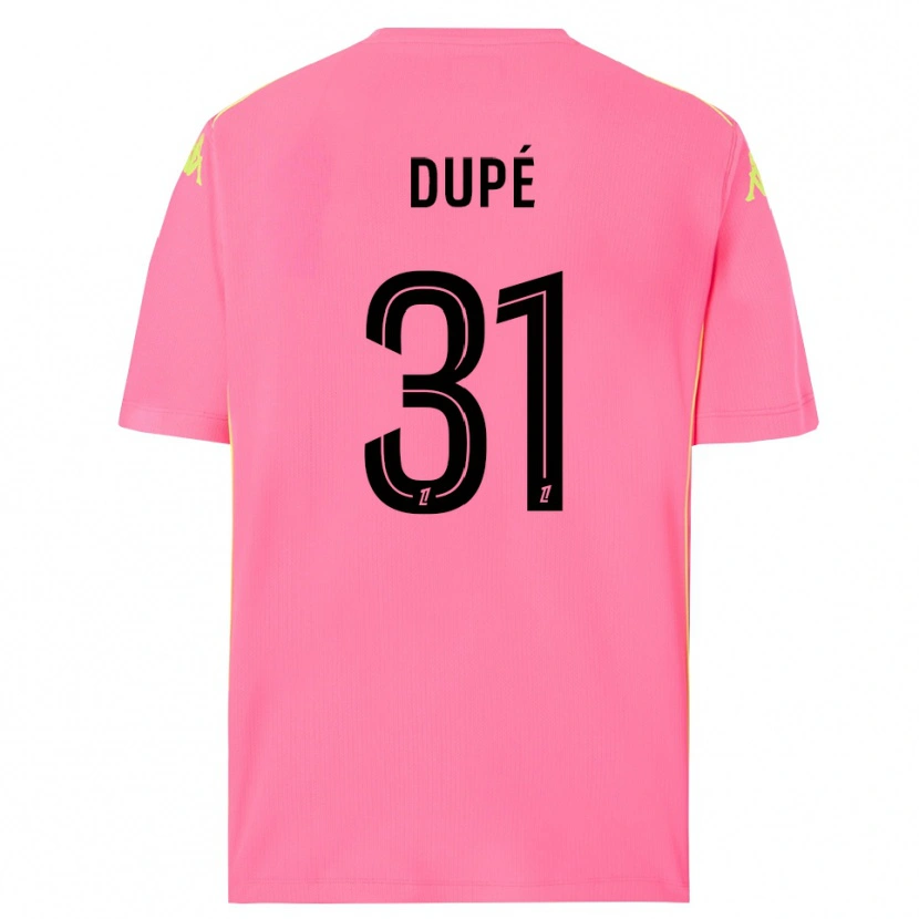 Danxen Mann Maxime Dupé #31 Hot Pink Svart Keeperdrakt 2025/26 Skjorter T-skjorte