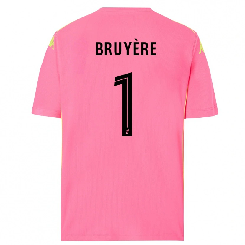 Danxen Mann Théo Bruyère #1 Hot Pink Svart Keeperdrakt 2025/26 Skjorter T-skjorte
