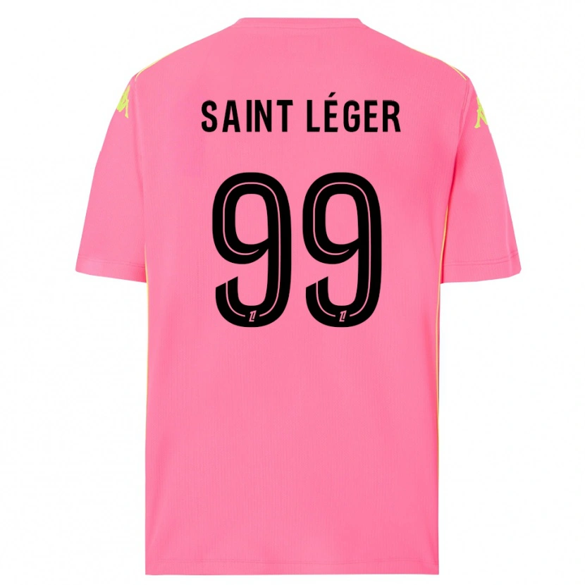Danxen Mann Maureen Saint Léger #99 Hot Pink Svart Keeperdrakt 2025/26 Skjorter T-skjorte