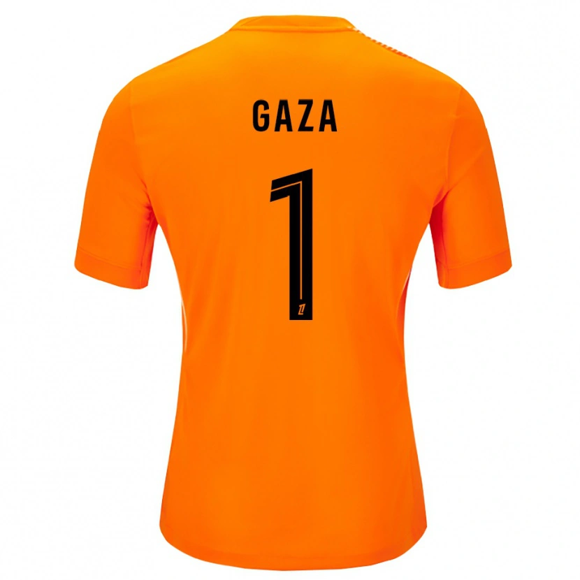 Danxen Mann Johnny Gaza #1 Oransje Svart Keeperdrakt 2025/26 Skjorter T-skjorte
