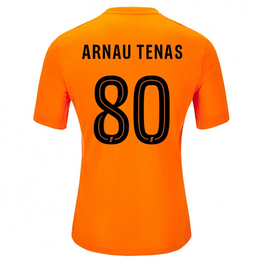 Danxen Mann Arnau Tenas #80 Oransje Svart Keeperdrakt 2025/26 Skjorter T-skjorte