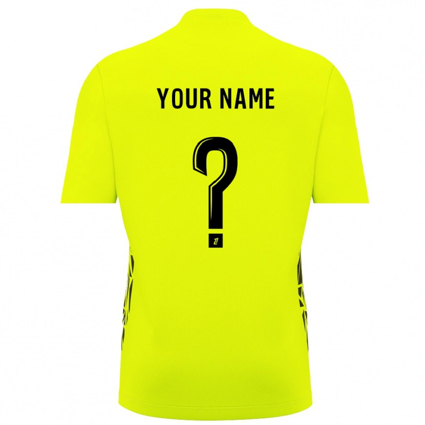 Danxen Mann AJ Auxerre Fluorescerende Grønn Keeperdrakt 2025/26 Skjorter T-skjorte