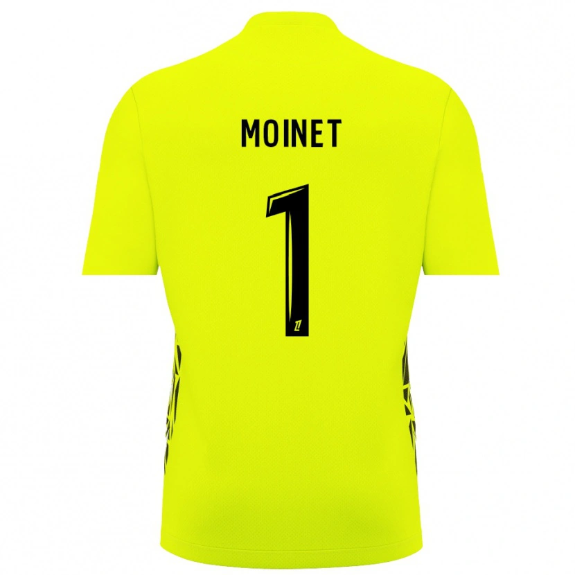 Danxen Mann Victor Moinet #1 Fluorescerende Grønn Keeperdrakt 2025/26 Skjorter T-skjorte