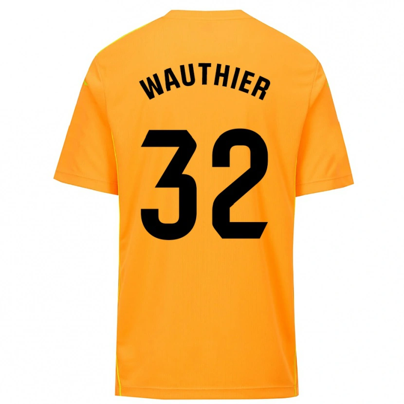 Danxen Mann Hugo Wauthier #32 Oransje Svart Keeperdrakt 2025/26 Skjorter T-skjorte