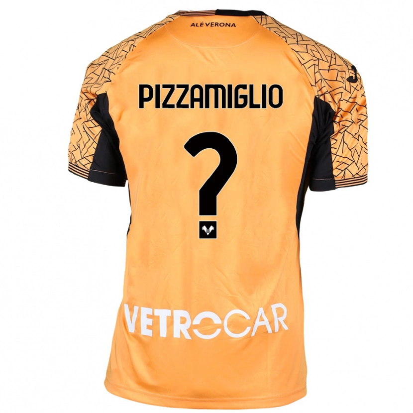 Danxen Mann Gianmaria Pizzamiglio #0 Oransje Svart Hvit Keeperdrakt 2025/26 Skjorter T-skjorte