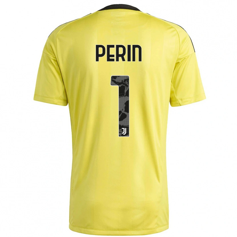 Danxen Mann Mattia Perin #1 Gul Hvit Keeperdrakt 2025/26 Skjorter T-skjorte