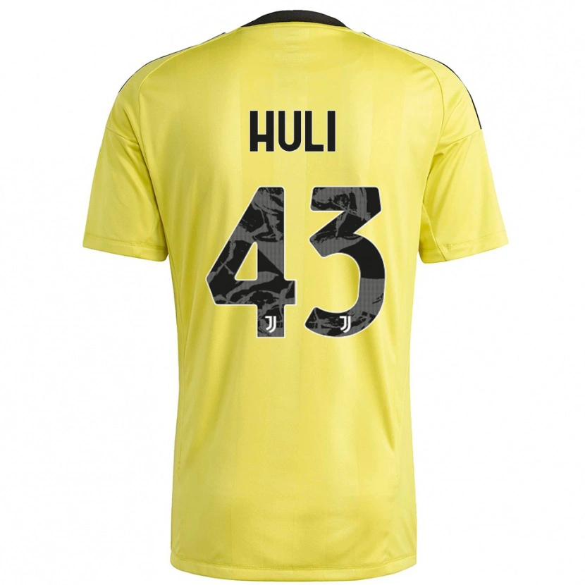 Danxen Mann Raffaele Huli #43 Gul Hvit Keeperdrakt 2025/26 Skjorter T-skjorte