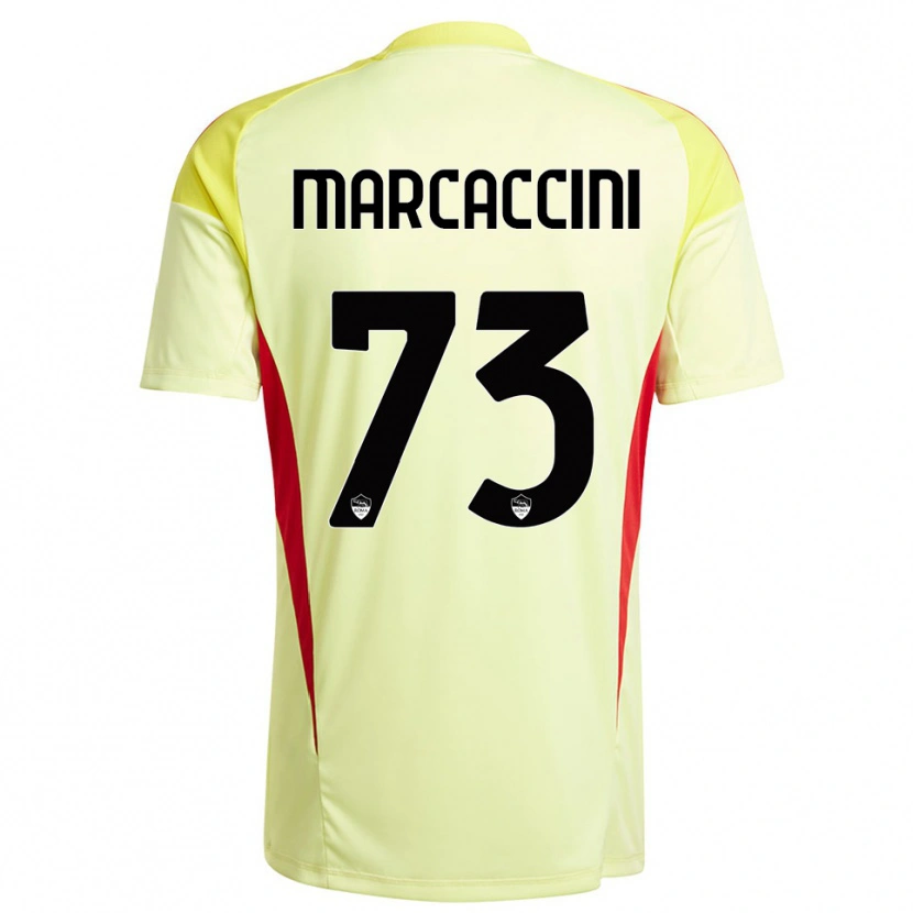 Danxen Mann Alessio Marcaccini #73 Lys Gul Oransje Keeperdrakt 2025/26 Skjorter T-skjorte