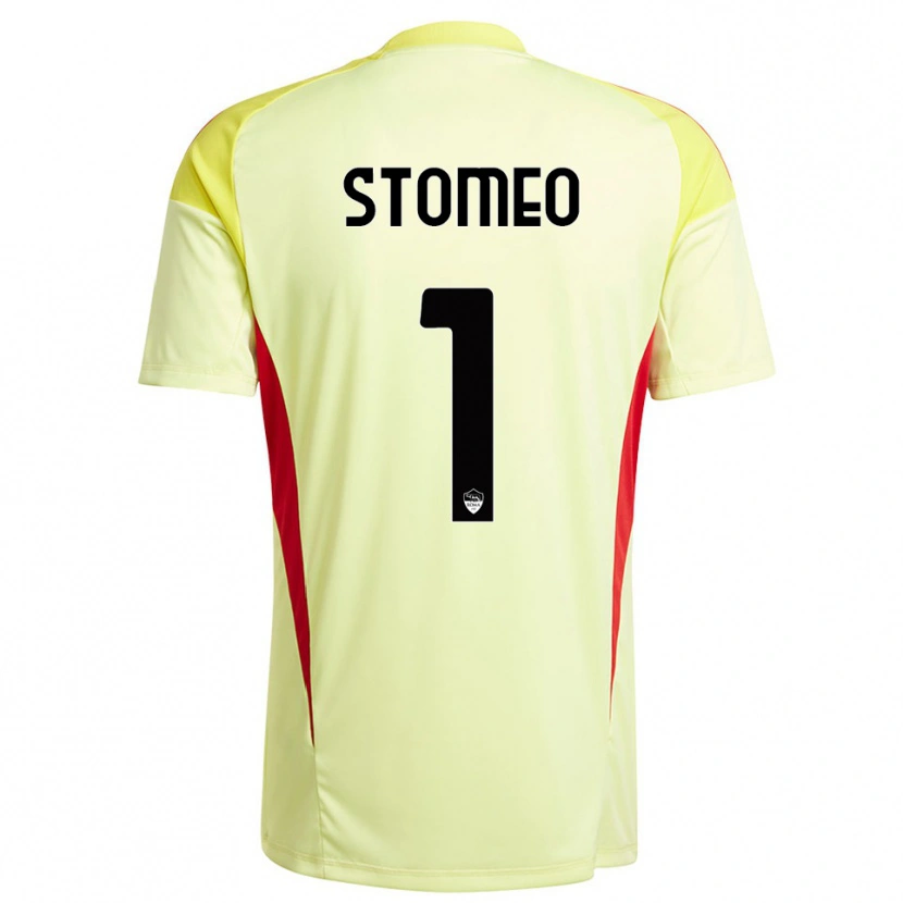Danxen Mann Giorgio Stomeo #1 Lys Gul Oransje Keeperdrakt 2025/26 Skjorter T-skjorte