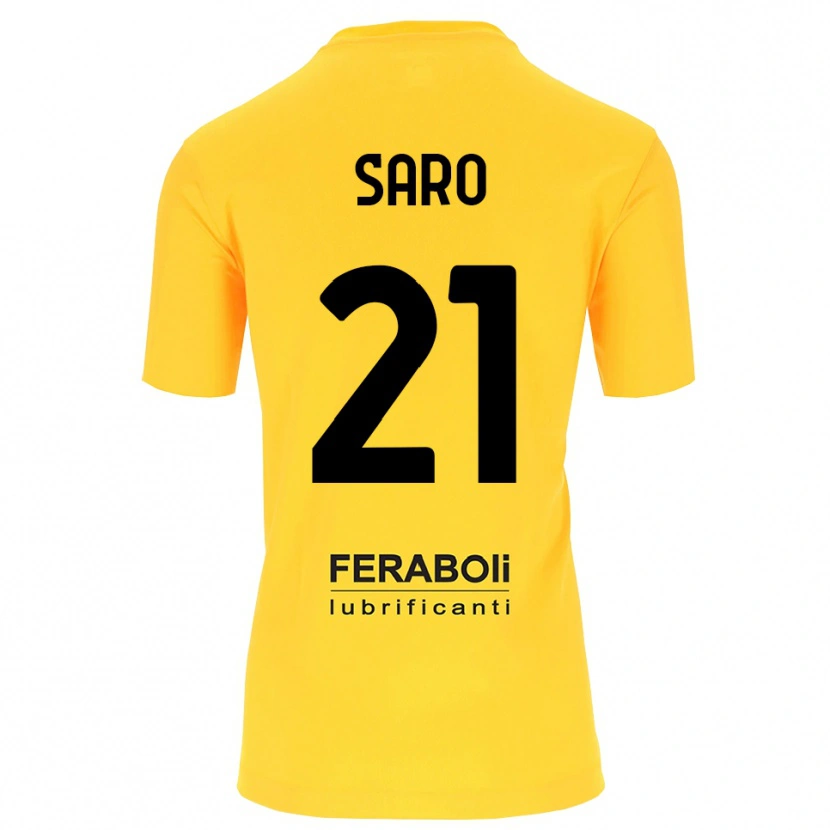 Danxen Mann Gianluca Saro #21 Gul Svart Keeperdrakt 2025/26 Skjorter T-skjorte