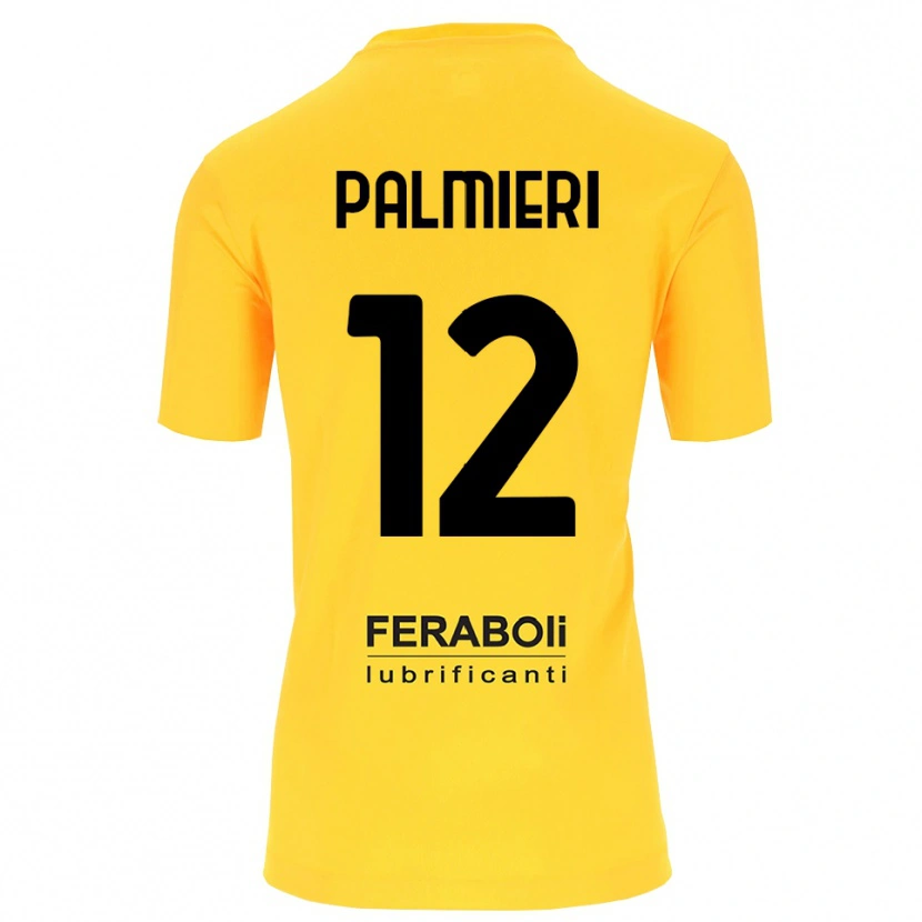 Danxen Mann Cristian Palmieri #12 Gul Svart Keeperdrakt 2025/26 Skjorter T-skjorte