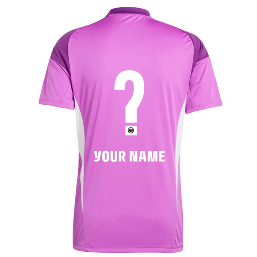 Danxen Mann Eintracht Frankfurt Lilla Hvit Keeperdrakt 2025/26 Skjorter T-skjorte