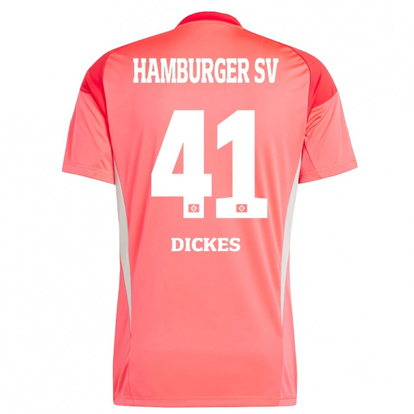 Danxen Mann Fernando Dickes #41 Rød Oransje Keeperdrakt 2025/26 Skjorter T-skjorte