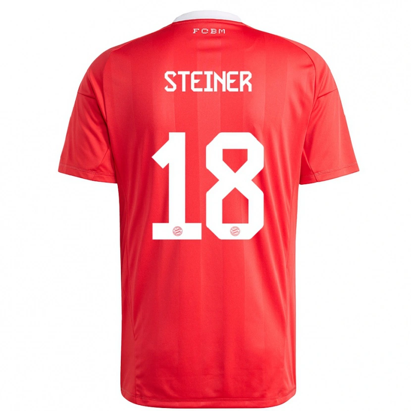 Danxen Mann Michael Steiner #18 Rød Hvit Keeperdrakt 2025/26 Skjorter T-skjorte