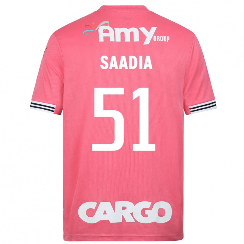 Danxen Mann Shalev Saadia #51 Rosa Hvit Keeperdrakt 2025/26 Skjorter T-skjorte