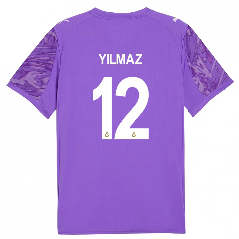 Danxen Mann Arda Yılmaz #12 Lilla Hvit Keeperdrakt 2025/26 Skjorter T-skjorte