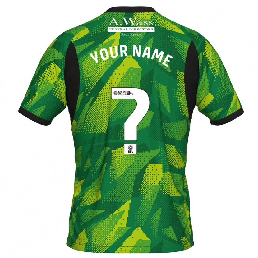 Danxen Dame Mansfield Town Grønn Svart Keeperdrakt 2025/26 Skjorter T-skjorte