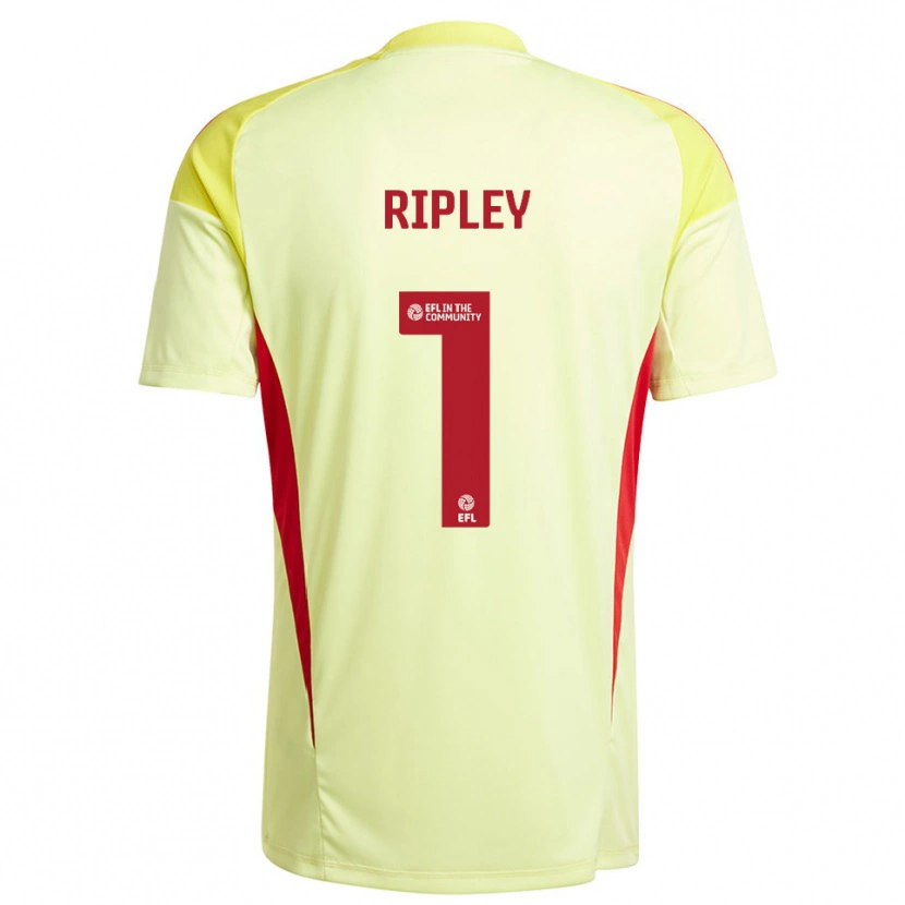 Danxen Dame Connor Ripley #1 Blek Gul Keeperdrakt 2025/26 Skjorter T-skjorte
