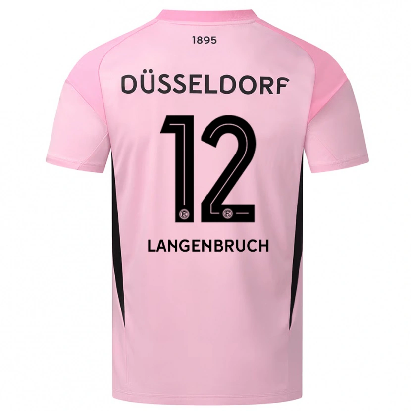 Danxen Dame Linus Langenbruch #12 Rosa Svart Keeperdrakt 2025/26 Skjorter T-skjorte