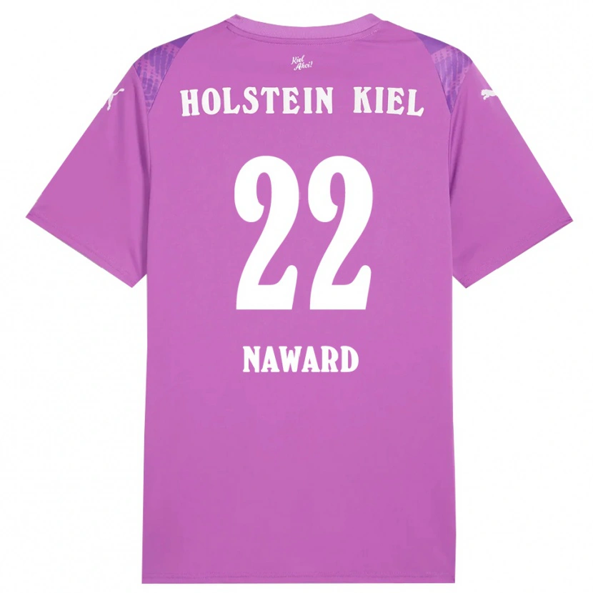 Danxen Dame Lela Naward #22 Lilla Hvit Keeperdrakt 2025/26 Skjorter T-skjorte