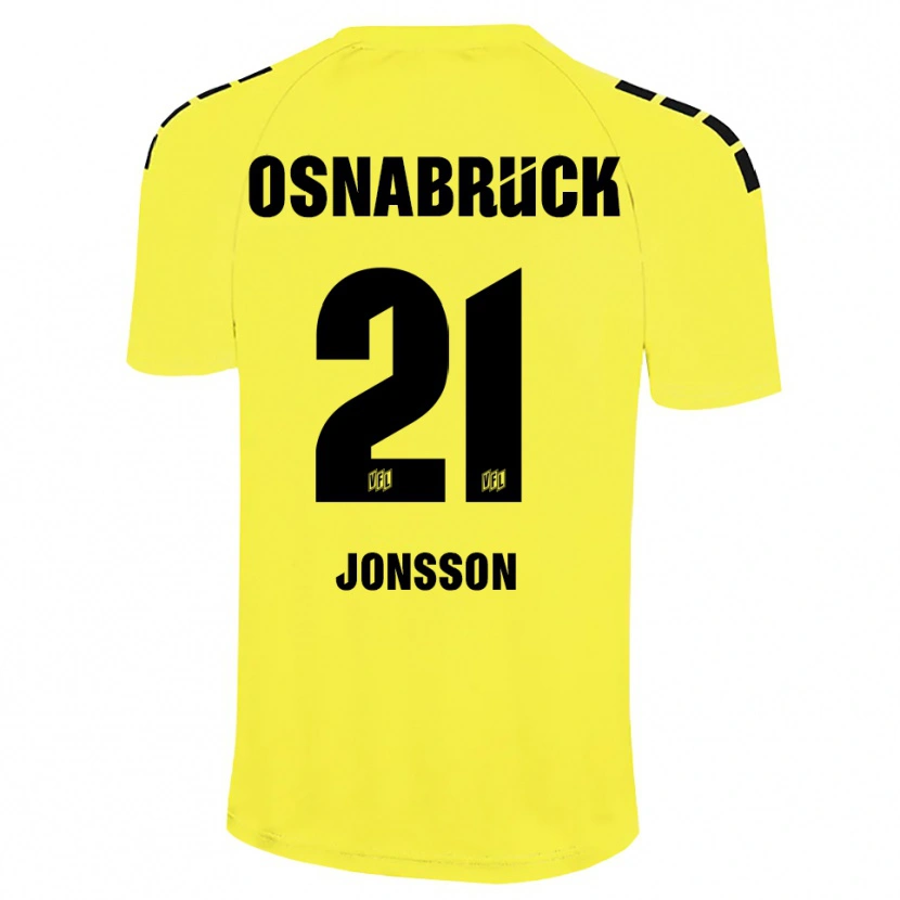 Danxen Dame Lukas Jonsson #21 Gul Svart Keeperdrakt 2025/26 Skjorter T-skjorte