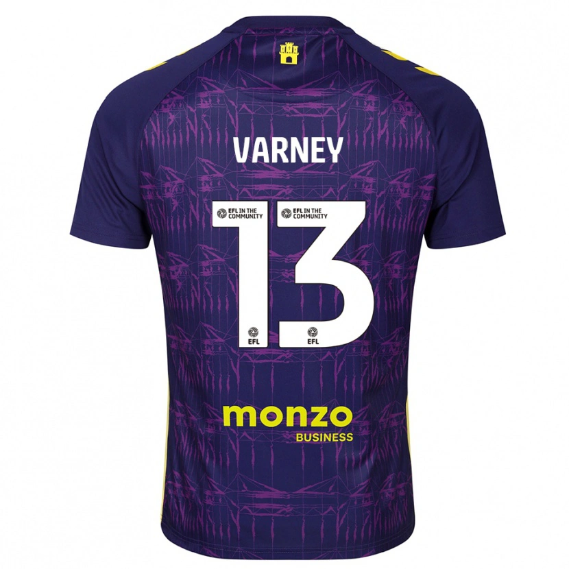 Danxen Dame Oscar Varney #13 Lilla Gul Keeperdrakt 2025/26 Skjorter T-skjorte