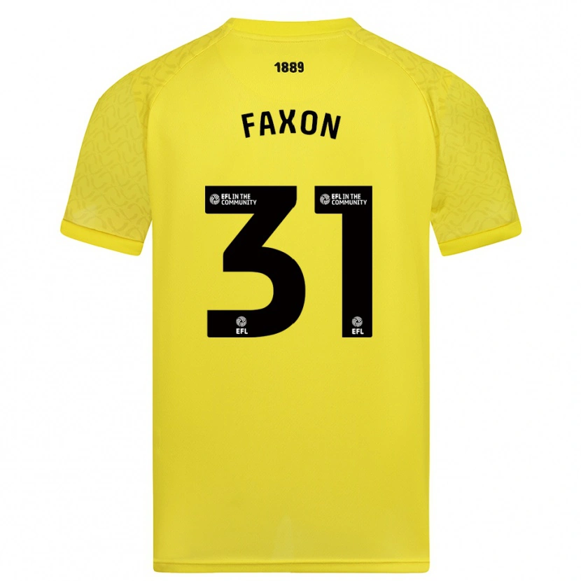 Danxen Dame Luke Faxon #31 Gul Sort Keeperdrakt 2025/26 Skjorter T-skjorte
