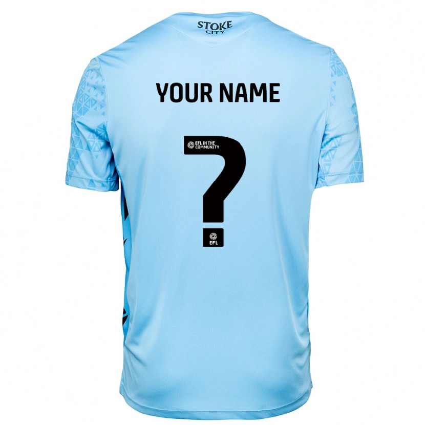 Danxen Dame Stoke City Himmelblå Svart Keeperdrakt 2025/26 Skjorter T-skjorte